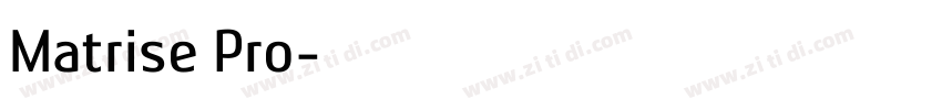 Matrise Pro字体转换